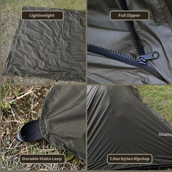 Onewind Ultralight Tent Footprint, Ground Backpack Rain Cover, Waterproof Bag Cover Picnic Sheet