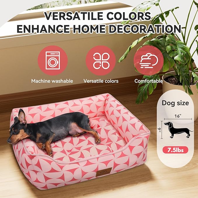Rectangle Cat Dog Bed for Large Medium Small Pets Indoor Outdoor Machine Washable Sleeping Sofa