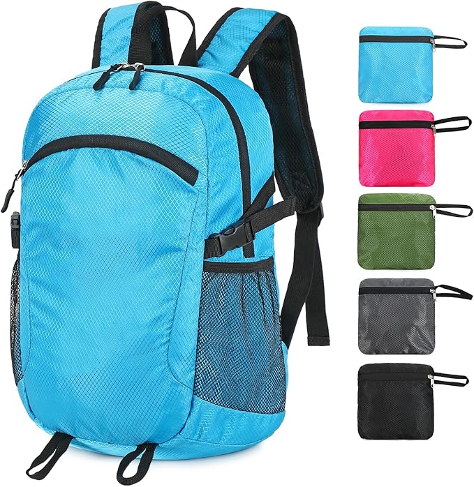 Small Hiking Daypack,15L Waterproof Hiking Backpack Packable Lightweight Travel Day Pack for Women
