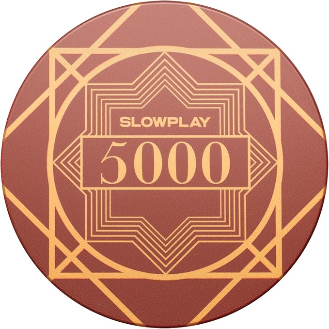 SLOWPLAY Nash Ceramic Poker Chips in Bulk, Casino Grade Ceramic 12-Gram Poker Chip for Texas