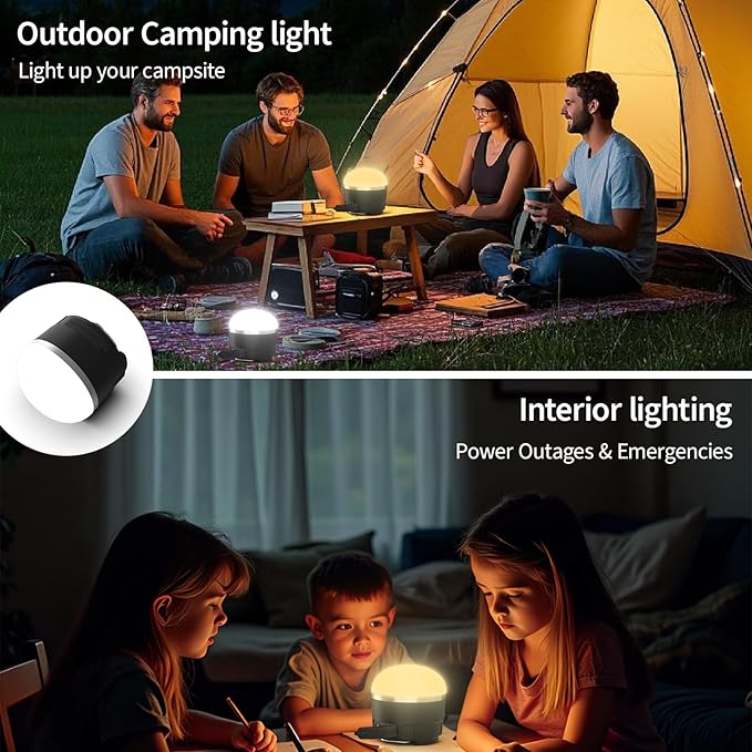 1000LM Rechargeable Camping Lantern, 110H Runtime Compact Portable Tent Light with 5 Brightness