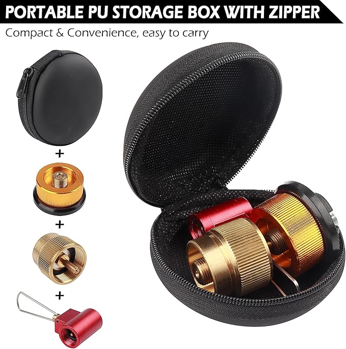 Camping Stove Burners Gas Refill Adapters EN417 Lindal Valve Canister Shifter Backpacking Stove