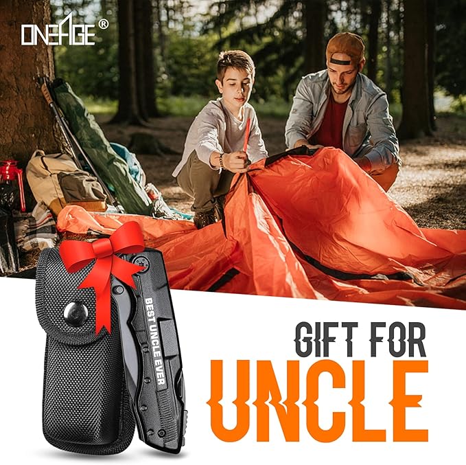 Uncle Gifts, ?�BEST UNCLE EVER??Multitool Knife, Stocking Stuffers for Uncles, Uncles Birthday