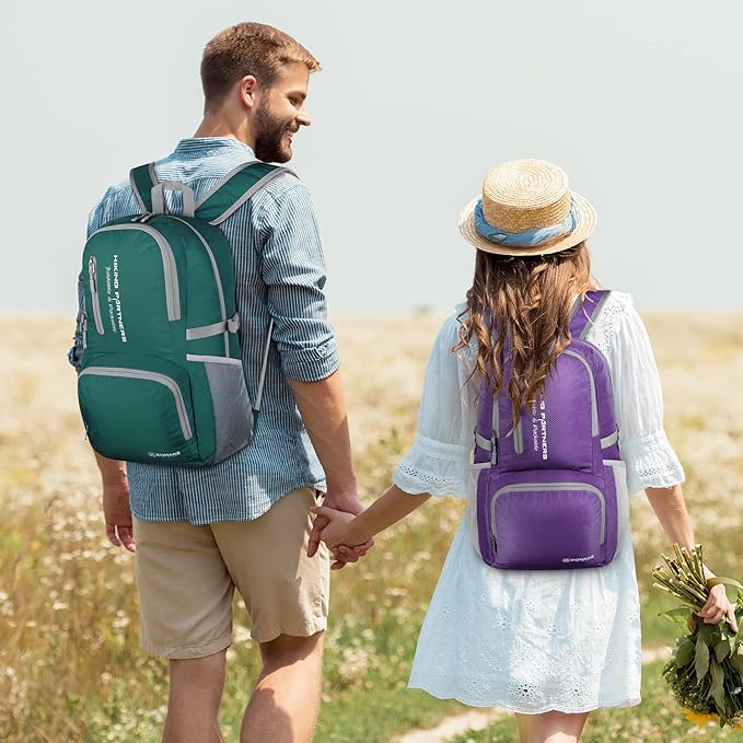 ZOMAKE Lightweight Packable Backpack, 35L Light Foldable Hiking Backpacks Water Resistant
