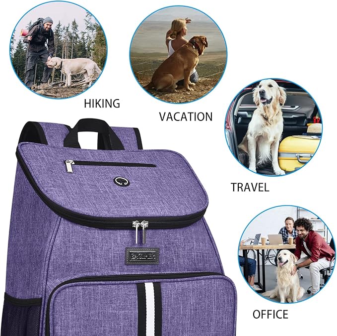 BAGLHER丨Dog Travel Bag, Airline Approved Pet Supplies Backpack, Dog Travel Backpack Accessories Set