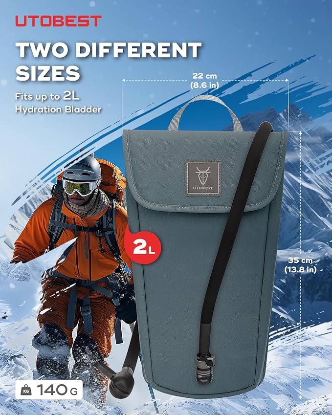 Insulated Insulation Bag, Fits 2L&3L Hydration Water Bladders, Lightweight & Water Resistant