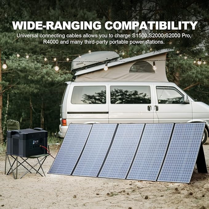 ALLPOWERS SP037 400W Portable Solar Panel, 23% Efficient IP66 Waterproof Foldable for RV Camping