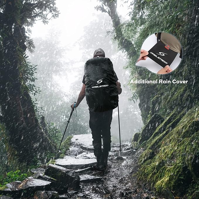Maelstrom Hiking Backpack,Camping Backpack,40L Waterproof Hiking Daypack with Rain