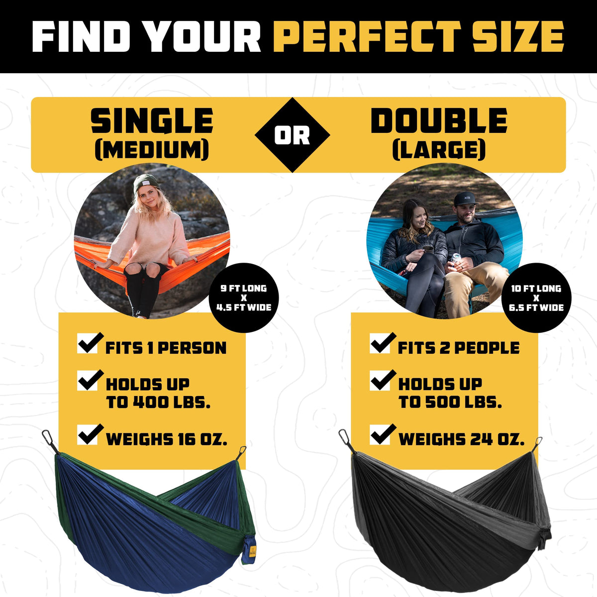 Wise Owl Outfitters Hammock for Camping Double Hammocks Gear for The Outdoors Backpacking Survival