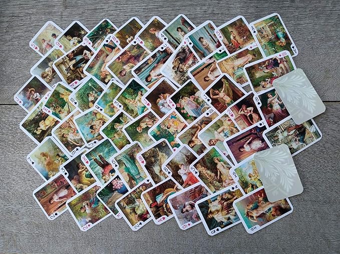 HANS ZATZKA Playing Cards (Poker Deck 54 Cards All Different) Vintage Retro Museum Painting Fantasy