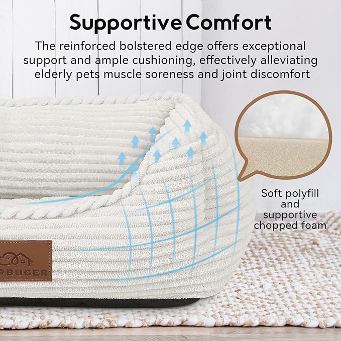 Orthopedic Dog Bed for Medium Dogs,Dog Sofa Beds Supportive Foam Pet Couch Bed with Removable