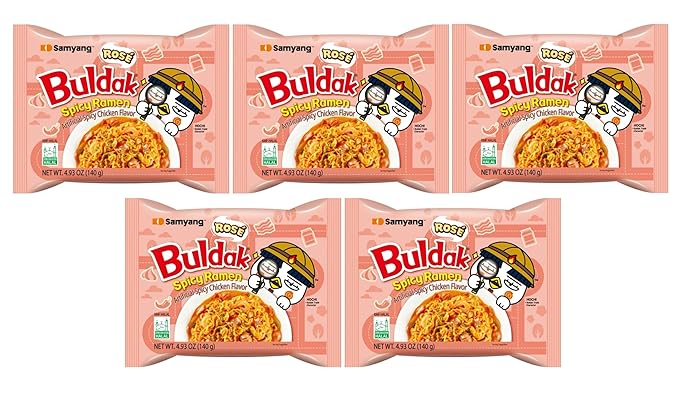 KF GOODIES Korean Ramen Variety Pack Gift Box (10 Count) – Spicy Buldak Noodle Assortment for