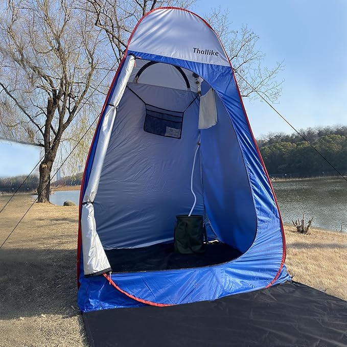 Upgrade Pop Up Privacy Shower Tent, Portable Camping Shower Tent, Camping Toilet Changing Room with