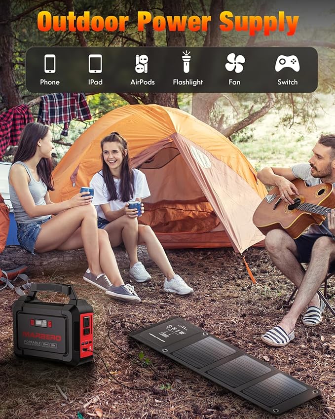 MARBERO 21W Portable Solar Panel Foldable Solar Panel Charger IP65 Waterproof Solar Panels 23% High