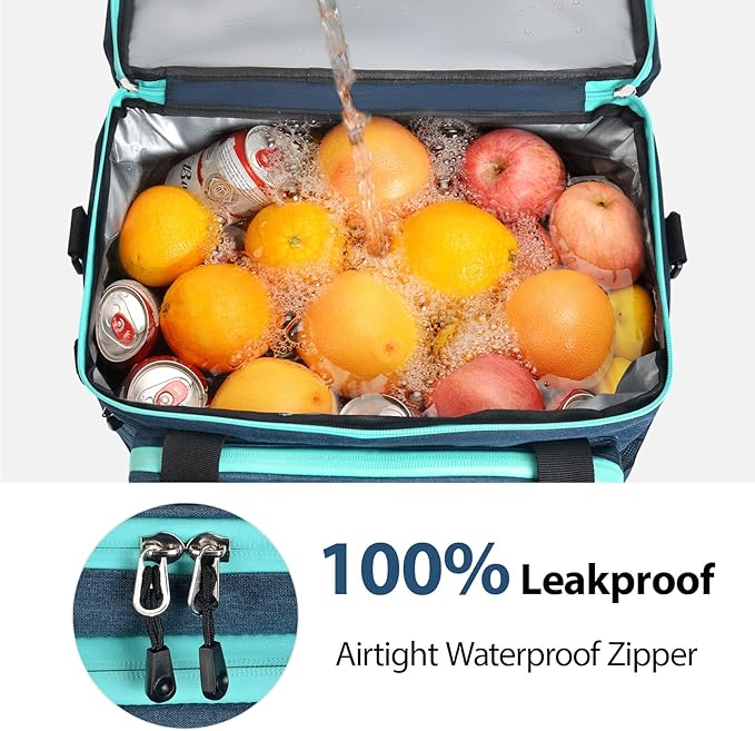 Maelstrom Collapsible Soft Cooler Bag, 24/30/60/75 Cans Beach Cooler, Ice Chest, Leakproof &