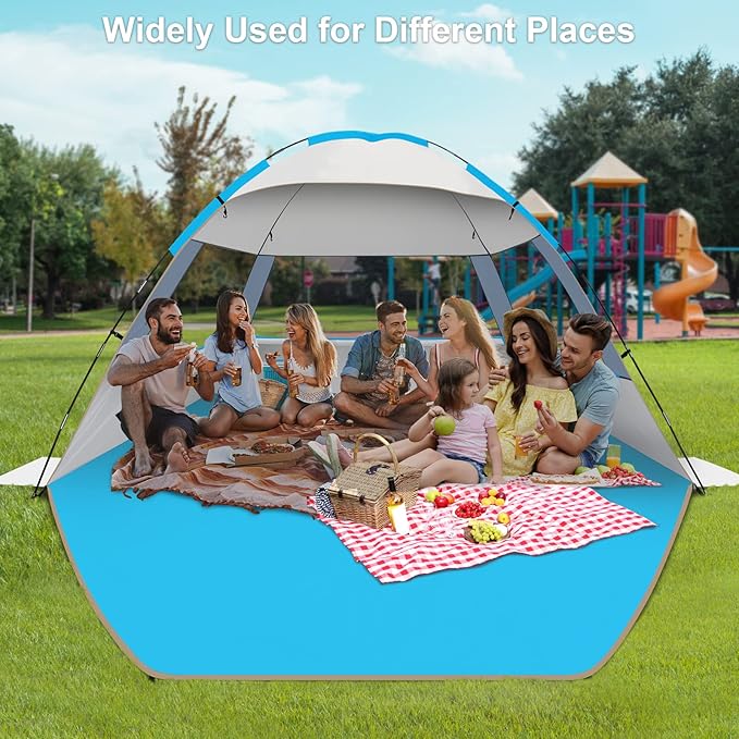 Gorich Beach Tent Sun Shelter for 3/4-5/6-7/8-10 Person with UPF 50ï¼?UV Protection, Lightweight &