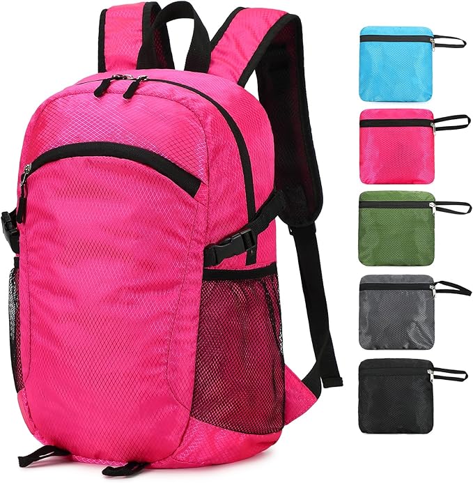 Small Hiking Daypack,15L Waterproof Hiking Backpack Packable Lightweight Travel Day Pack for Women