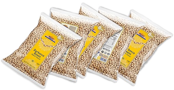 Rani Garbanzo Beans (Kabuli Chana) 128oz (8lbs) 3.63kg x Pack of 5 (Total of 40lbs) Bulk ~ All