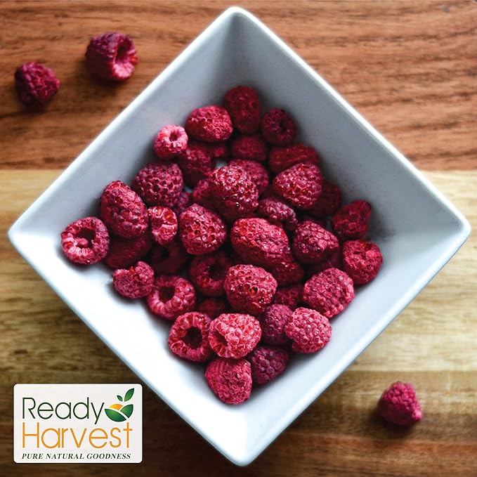 Ready Harvest Freeze Dried Food - Raspberries | Emergency Snacks | Long-Term Storage | #10 Can |