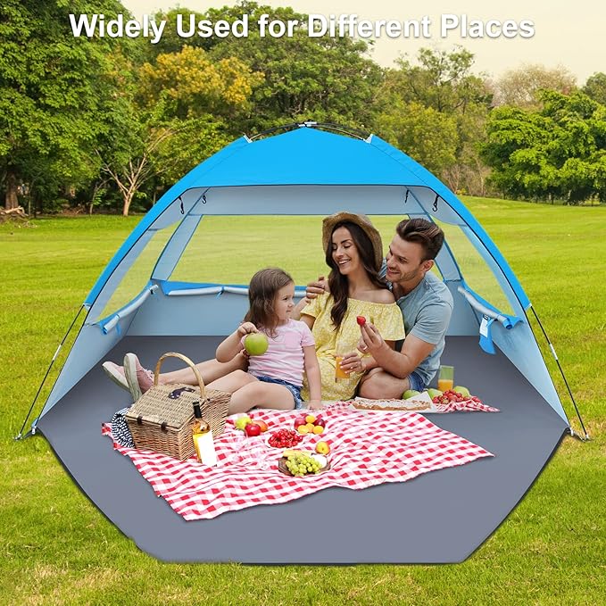 Gorich Beach Tent Sun Shelter for 3/4-5/6-7/8-10 Person with UPF 50ï¼?UV Protection, Lightweight &