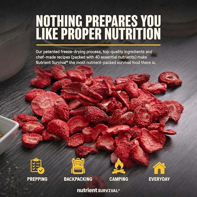 Freeze-Dried Strawberries ??Premium Sliced | #10 Can | 25-Year Shelf Life | Emergency Food & Clean