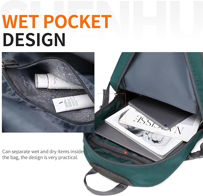 40L Hiking Backpack Lightweight Daypack Waterproof Travel Camping Backpack for Men Women Sport