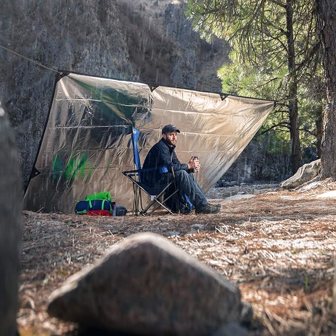 Arcturus XL Heavy Duty Survival Blanket ??Insulated Reflective Thermal Camping Tarp - 8.5 FT x 12