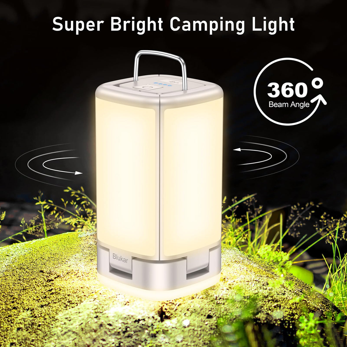 Blukar Camping Lantern - 116 LED, Rechargeable - product view 2