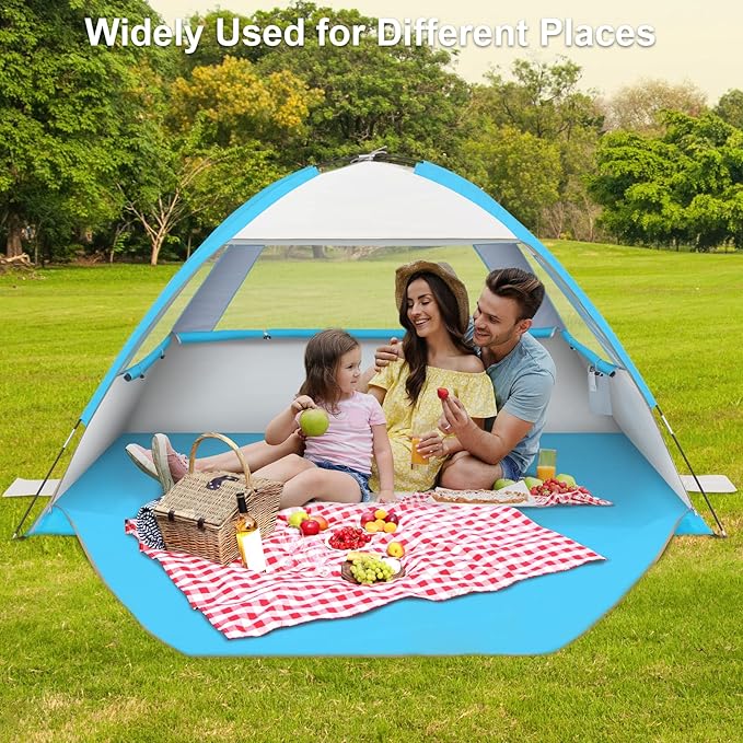 Gorich Beach Tent Sun Shelter for 3/4-5/6-7/8-10 Person with UPF 50ï¼?UV Protection, Lightweight &