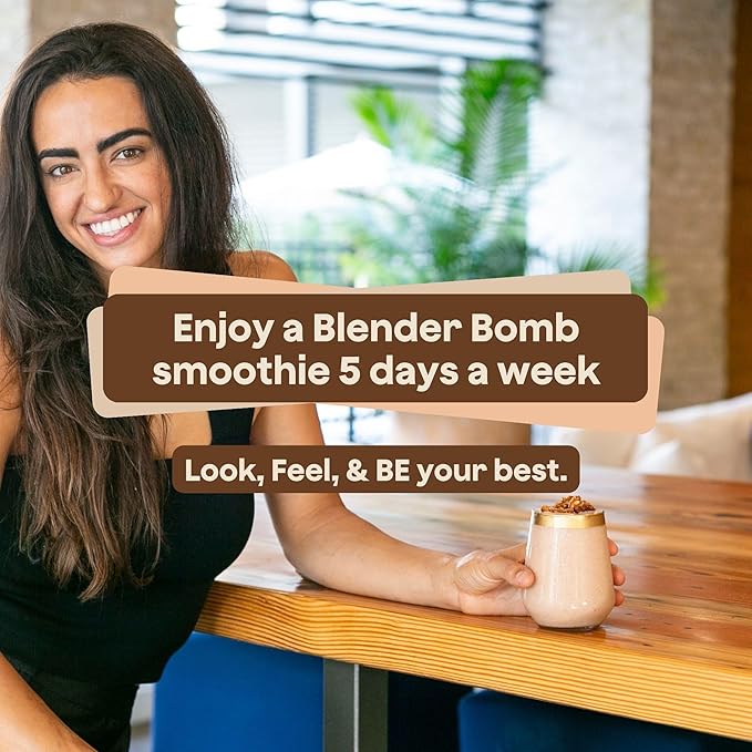 The Bomb Co. Blender Bomb, Java Jolt, Superfood Smoothie Mix With Coffee & Amino Acids for Energy