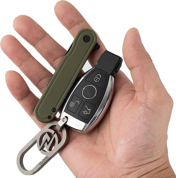 G040 Pocket Knife, 2.75'' D2 Steel Blade G10 handle, Small EDC Knife with Pocket Clip for Men