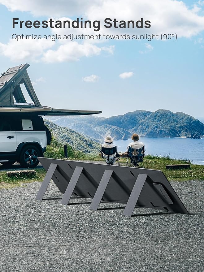 AFERIY 200W Portable Solar Panel for Power Station, 23% Conversion Efficiency Foldable Solar