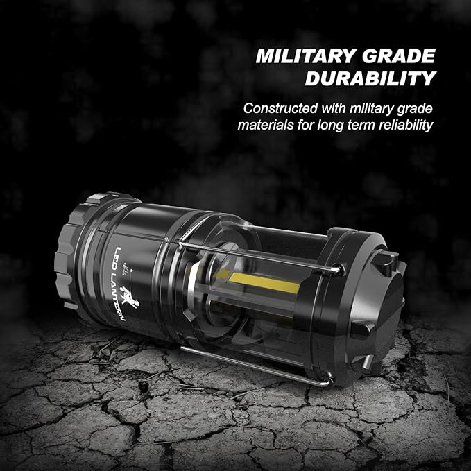 MalloMe LED Camping Lantern Flashlights 2 Pack & 4 Pack - Super Bright - 350 Lumen Portable Outdoor