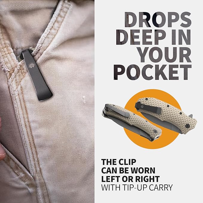 Off-Grid Knives - Rapid Fire Stinger, Assisted Spear Point Blade, Hard Use Build, Tactical, Camping
