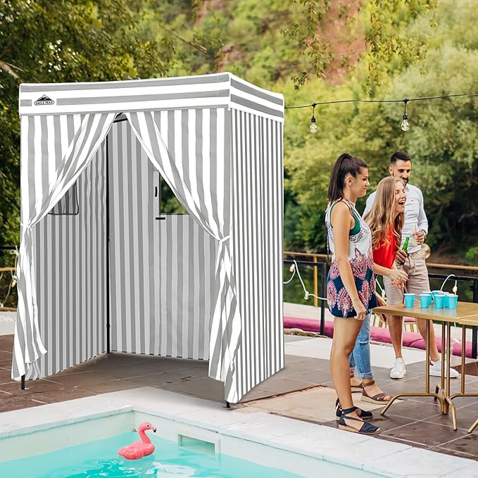 EAGLE PEAK Flex Compact 5x5 Pop-up Canopy Changing Room, Portable Privacy Dressing Room for Indoor