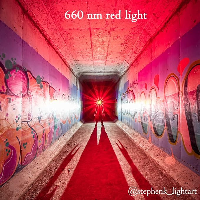 77outdoor LED Rechargeable Red Headlamp, D25LR Powerful Lightweight Headlight with 90 High CRI