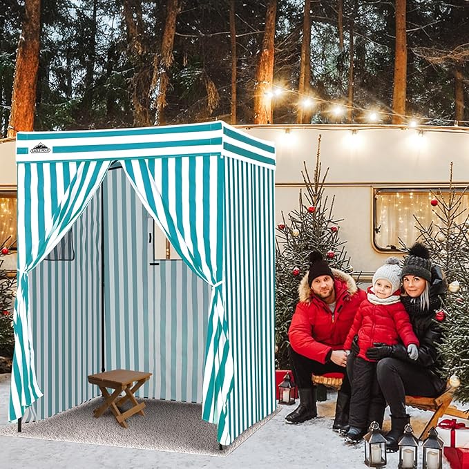 EAGLE PEAK Flex Compact 5x5 Pop-up Canopy Changing Room, Portable Privacy Dressing Room for Indoor