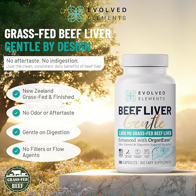 Beef Liver Gentle ??New Zealand Grass-Fed, Grass-Finished Desiccated Beef Liver Supplement with