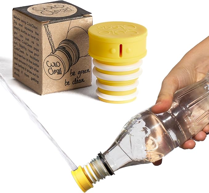 CuloClean Portable Bidet for Toilet, Travel, or Camping. Compatible with Any Plastic Bottle.