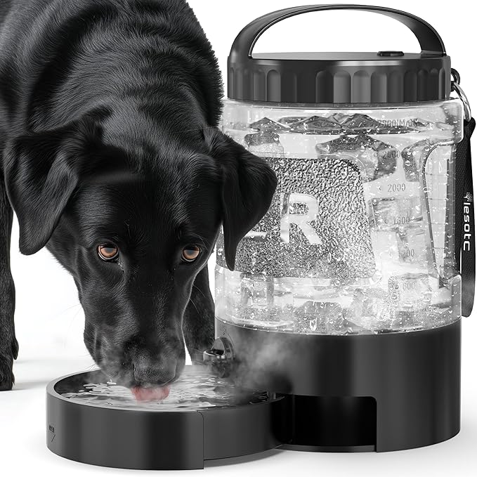 lesotc 95OZ Large Dog Water Bottle,Portable Travel Water Bowl for Dogs Camping Hiking Traveling
