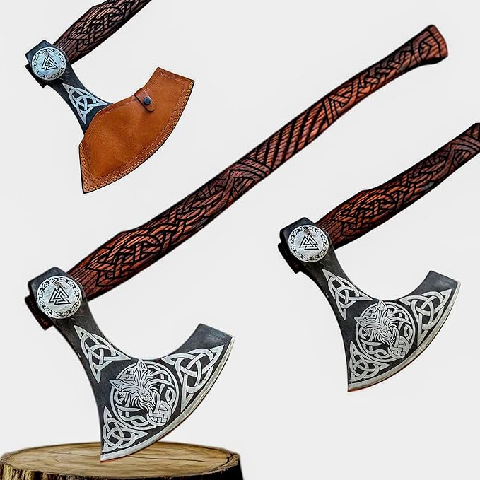 [MDM King Tools] Custom Handmade Viking Axe Medieval Ax with Viking Gift, Hand Axes, Viking Gifts
