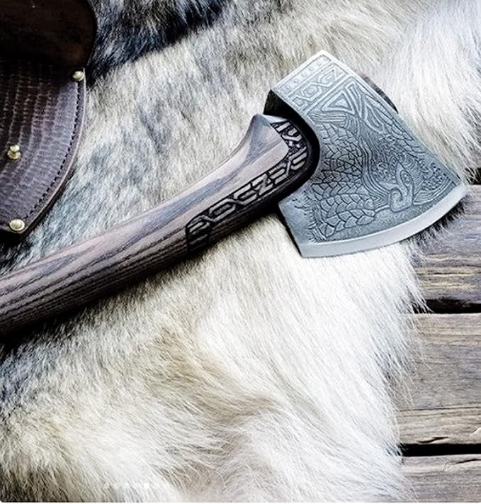 SHINY CRAFTS-Axes Viking Axe Hatchet-Norse Battle Axe Best Handmade Tomahawk Viking Bearded Axe