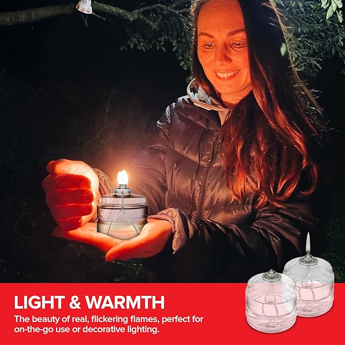 100 Hour Candle Pack of 6, Emergency Candles for Power Outages, Hurricane Storm Survival, and