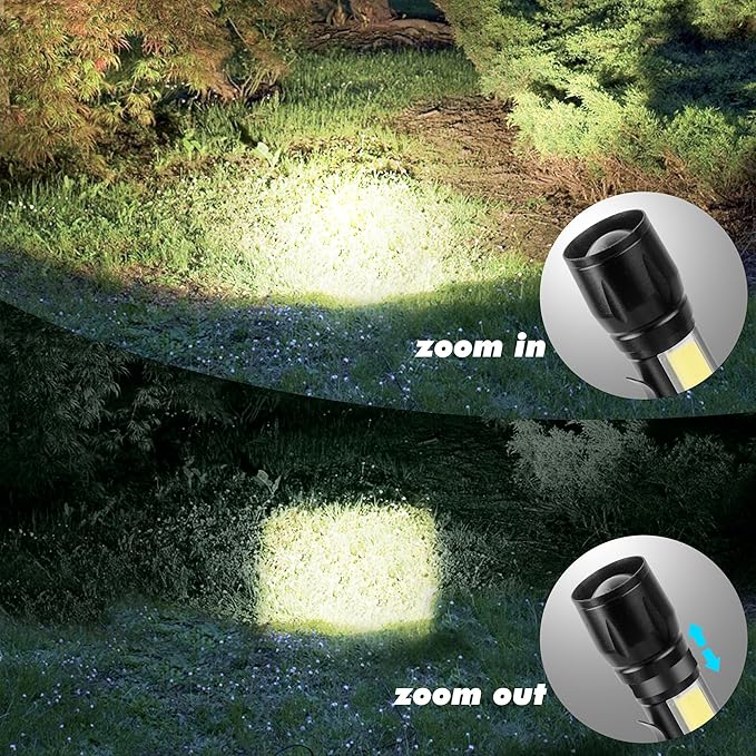 KunHe USB Rechargeable Mini Small LED Flashlights Bulk Camping Lantern Flashlight Bright High
