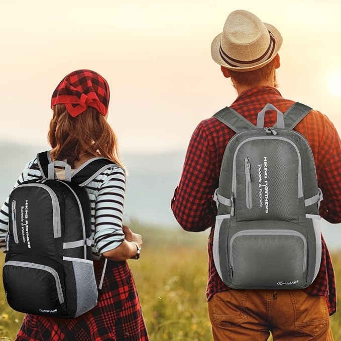 ZOMAKE Lightweight Packable Backpack - 35L Light Foldable Hiking Backpacks Water Resistant