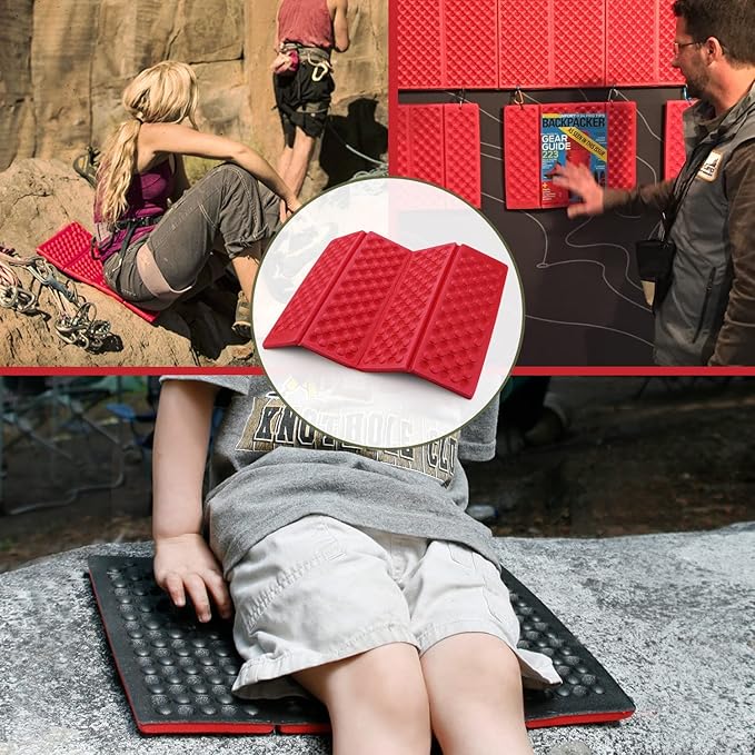 AceCamp 3940 Portable Lightweight Mini Waterproof Folding Mat, Foam Sitting Pad for Outdoor