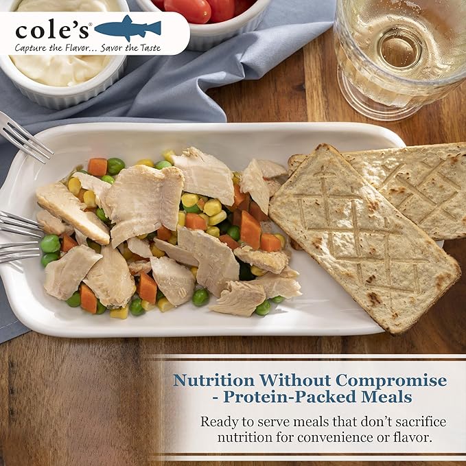 COLE’S - Smoked Rainbow Trout Fillet with Vegetables | Ready to Eat Meal | 5.6 oz Hand-Packed