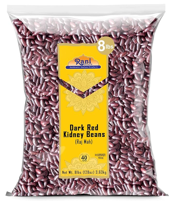 Rani Red Kidney Beans, Dark 128oz (8lbs) 3.63kg Bulk ~ All Natural | Vegan | Gluten Friendly |