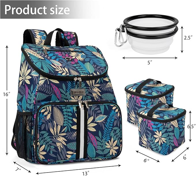 BAGLHER丨Dog Travel Bag, Airline Approved Pet Supplies Backpack, Dog Travel Backpack with 2 Silicone