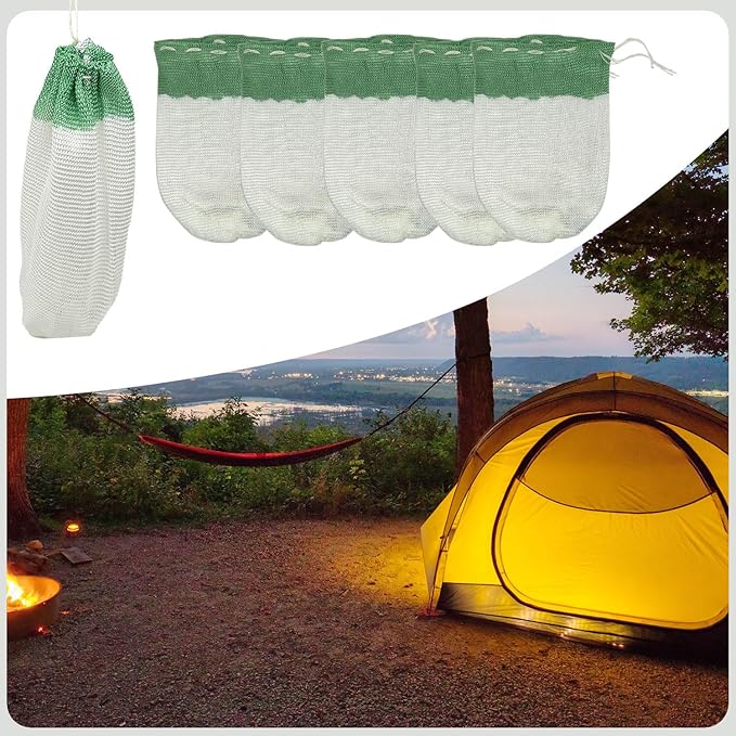 10pcs Propane Lantern Mantles String Tie Lantern Mantles for Outdoor Camping Lantern Natural Fueled